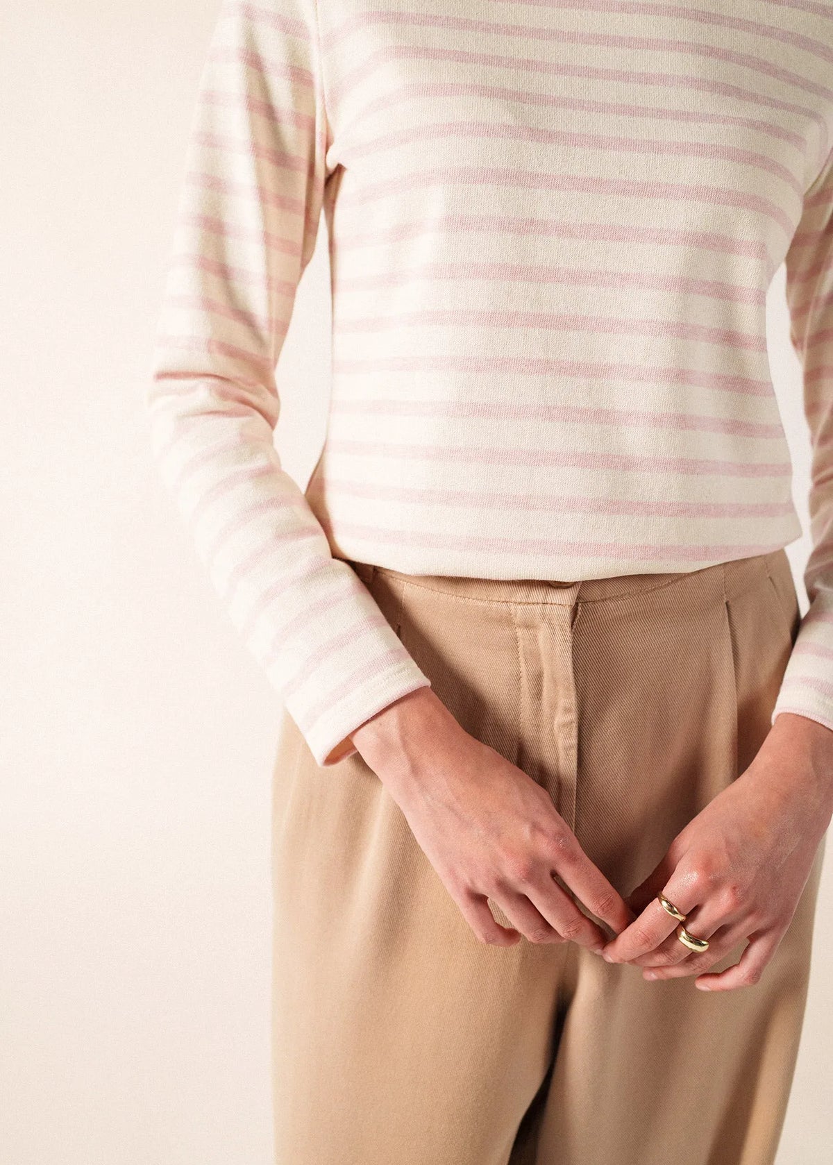ECRU/PALE PINK