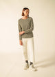 MOSS GREEN / ECRU