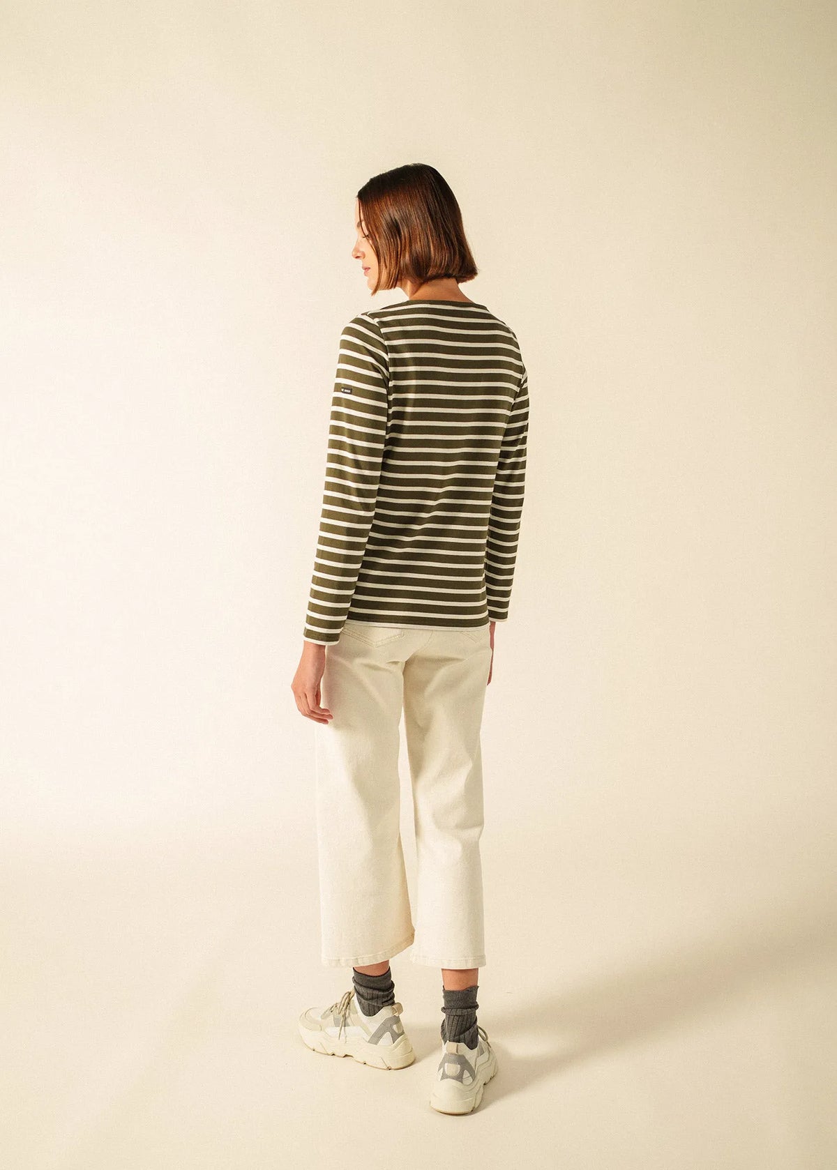 MOSS GREEN / ECRU