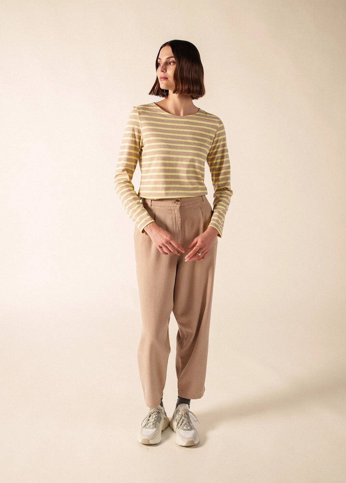BEIGE MELANGE / BUTTER YELLOW