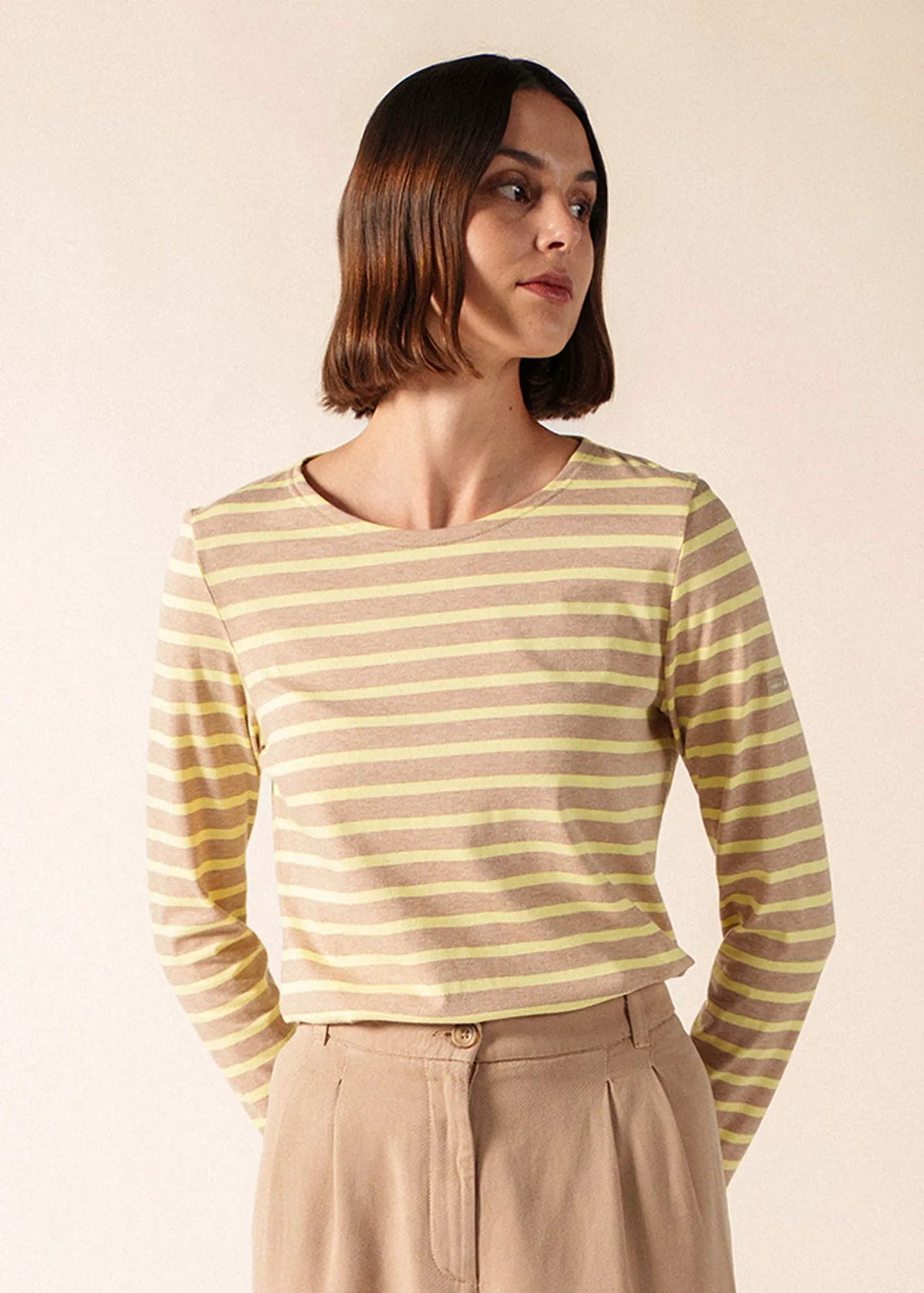 BEIGE MELANGE / BUTTER YELLOW