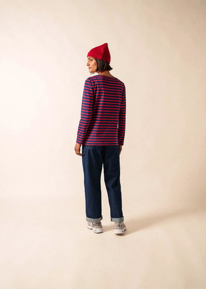 NAVY / RED
