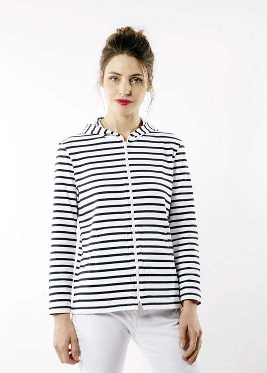 WHITE / NAVY