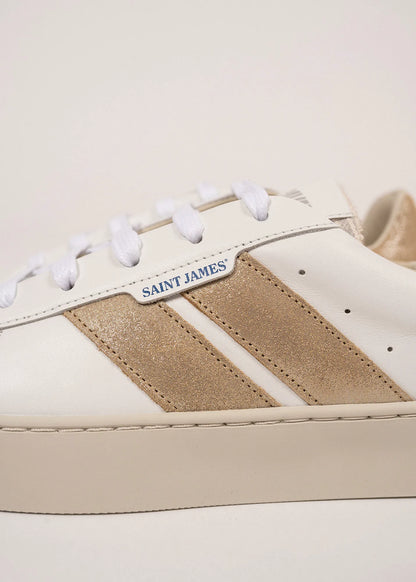 WHITE / GOLD LUREX
