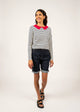 ECRU / NAVY / RED