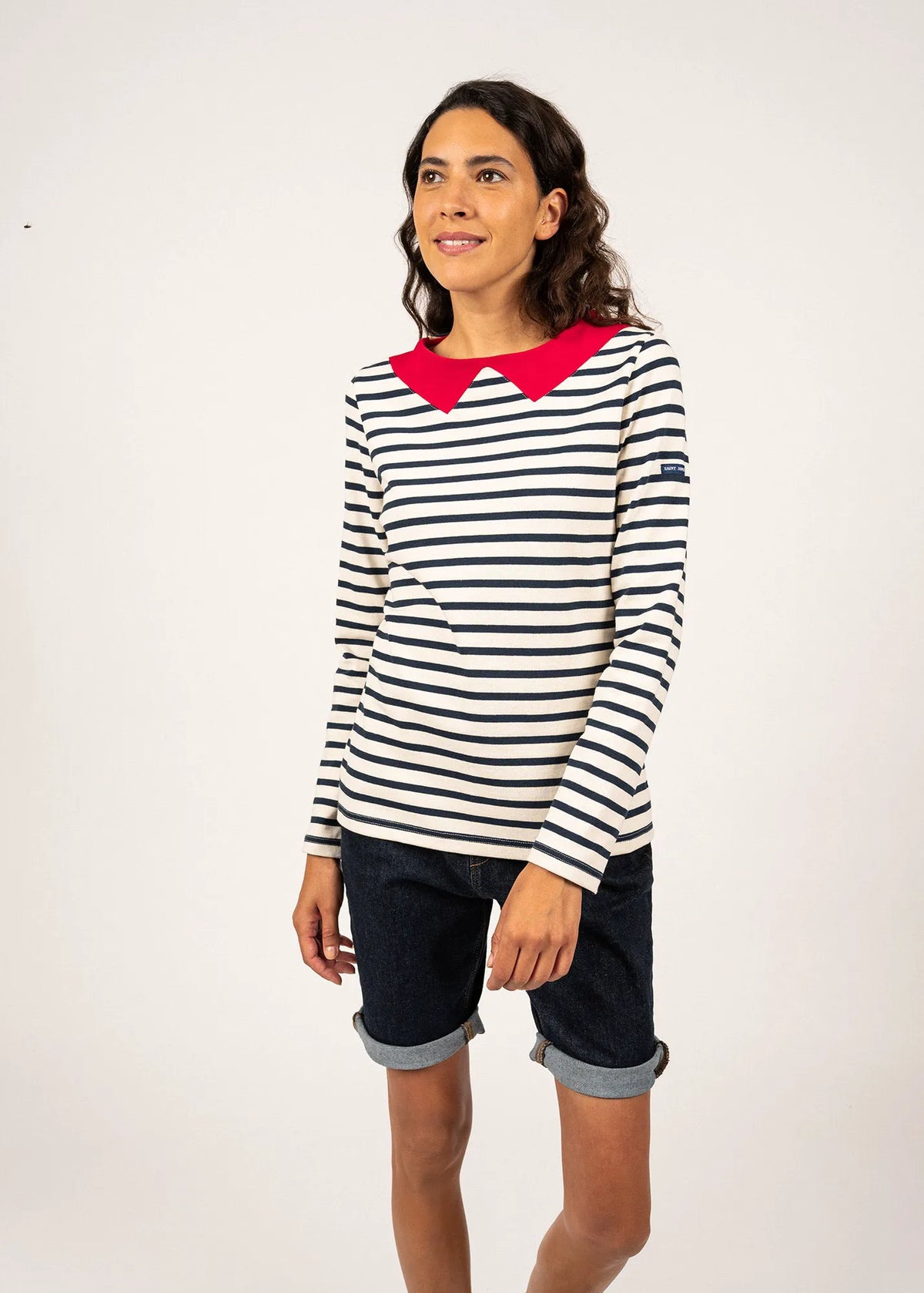 ECRU / NAVY / RED