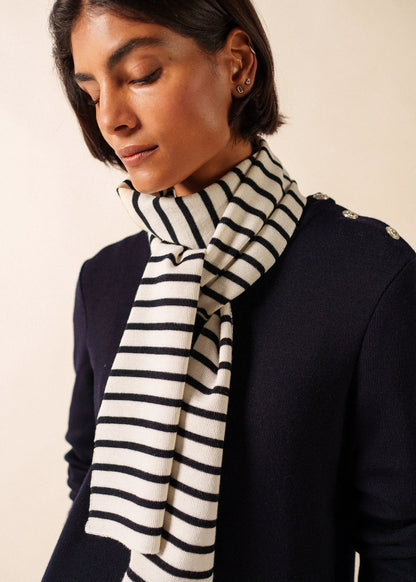 IVORY / NAVY