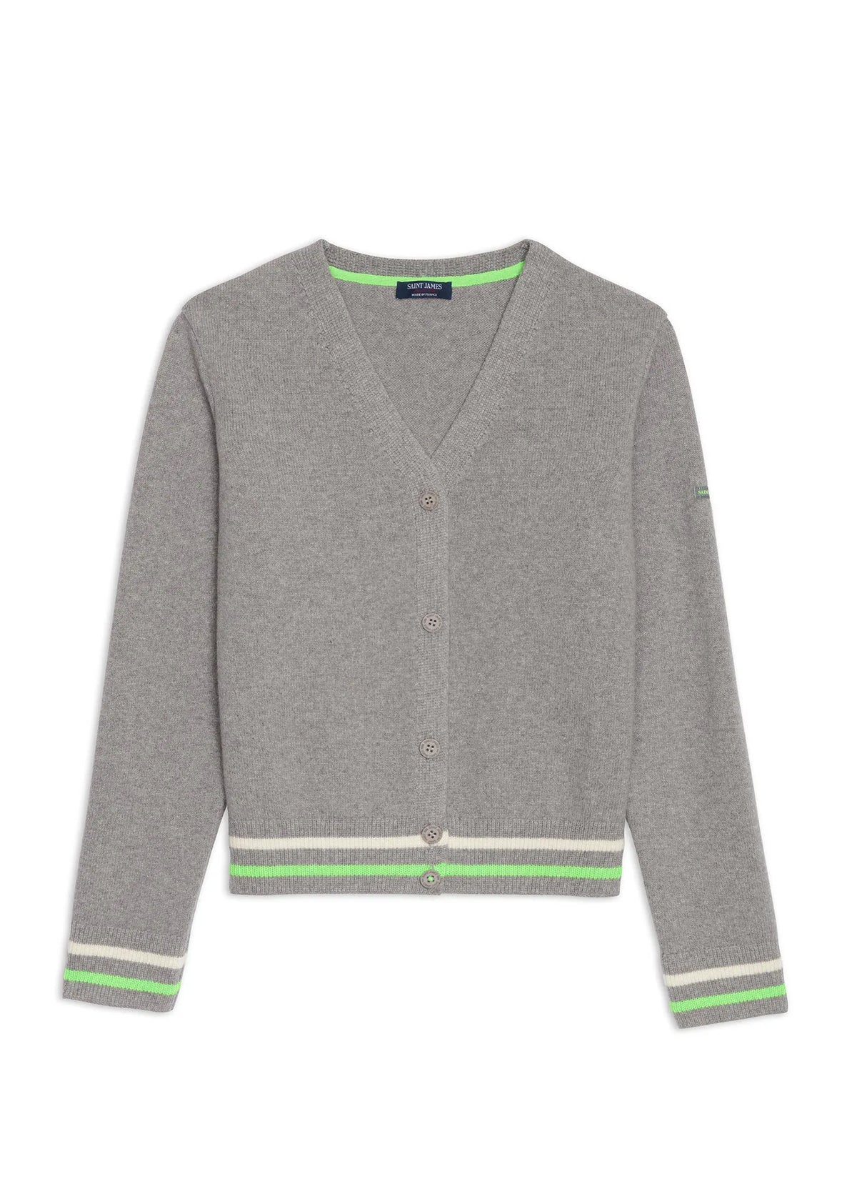 GRAY / NEON GREEN / IVORY