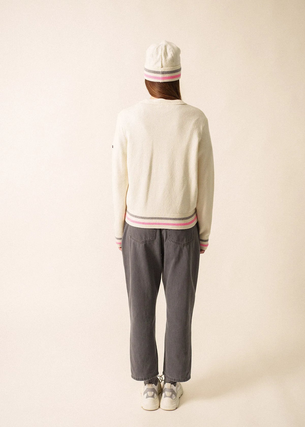 IVORY / BRIGHT PINK / GRAY