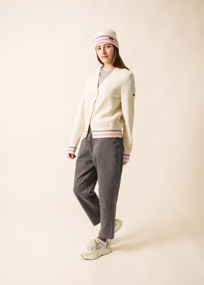 IVORY / BRIGHT PINK / GRAY
