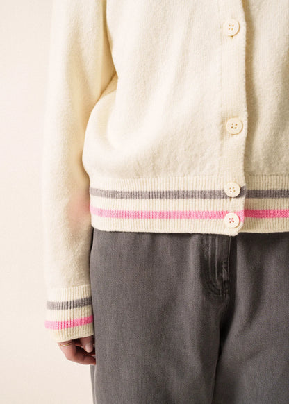 IVORY / BRIGHT PINK / GRAY