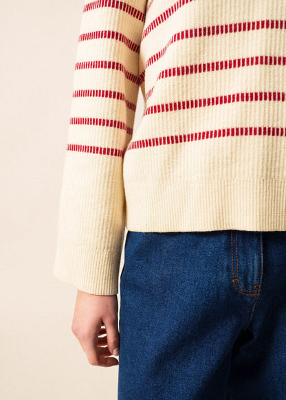 ECRU / MAROON