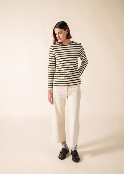 IVORY / MOSS GREEN