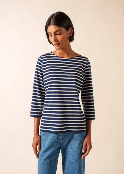 NAVY / ECRU