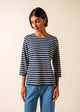 NAVY / ECRU