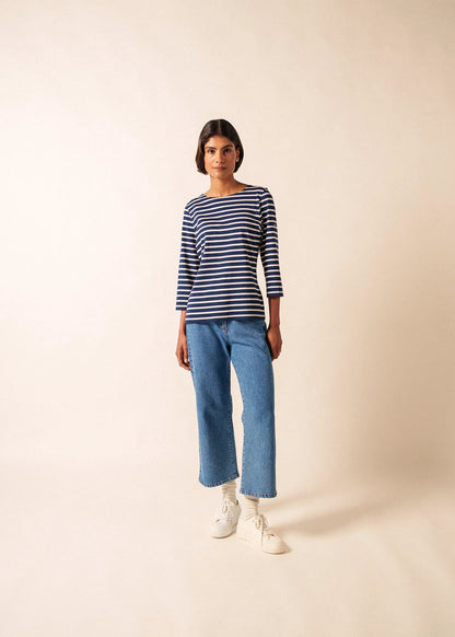 NAVY / ECRU