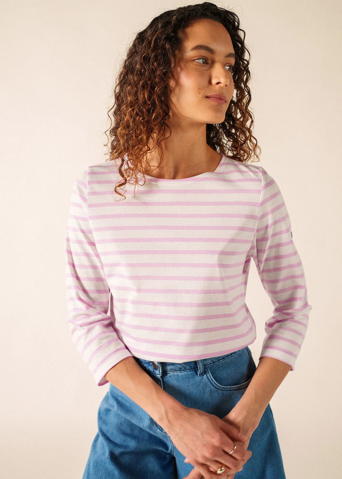 WHITE / TEA ROSE PINK