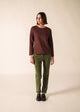 BURGUNDY / MOSS GREEN