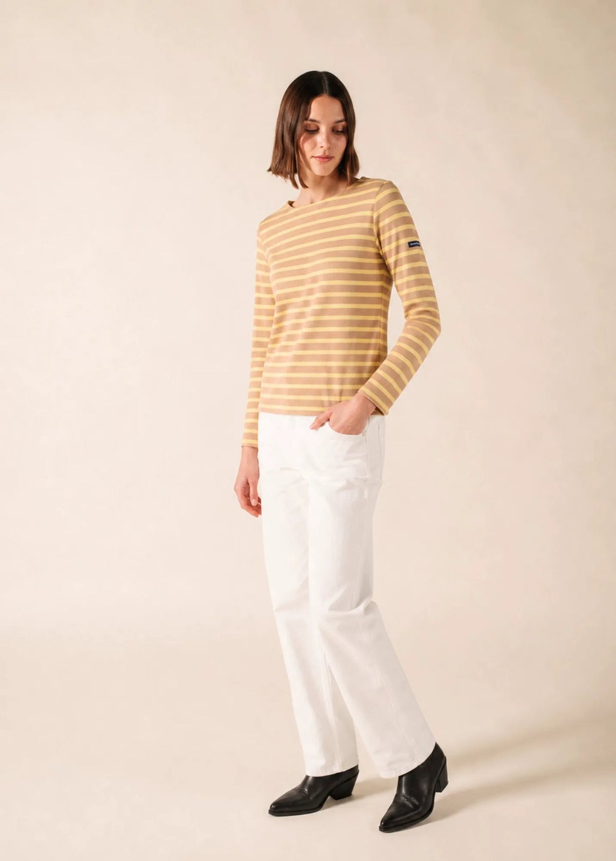 BEIGE MELANGE / BUTTER YELLOW