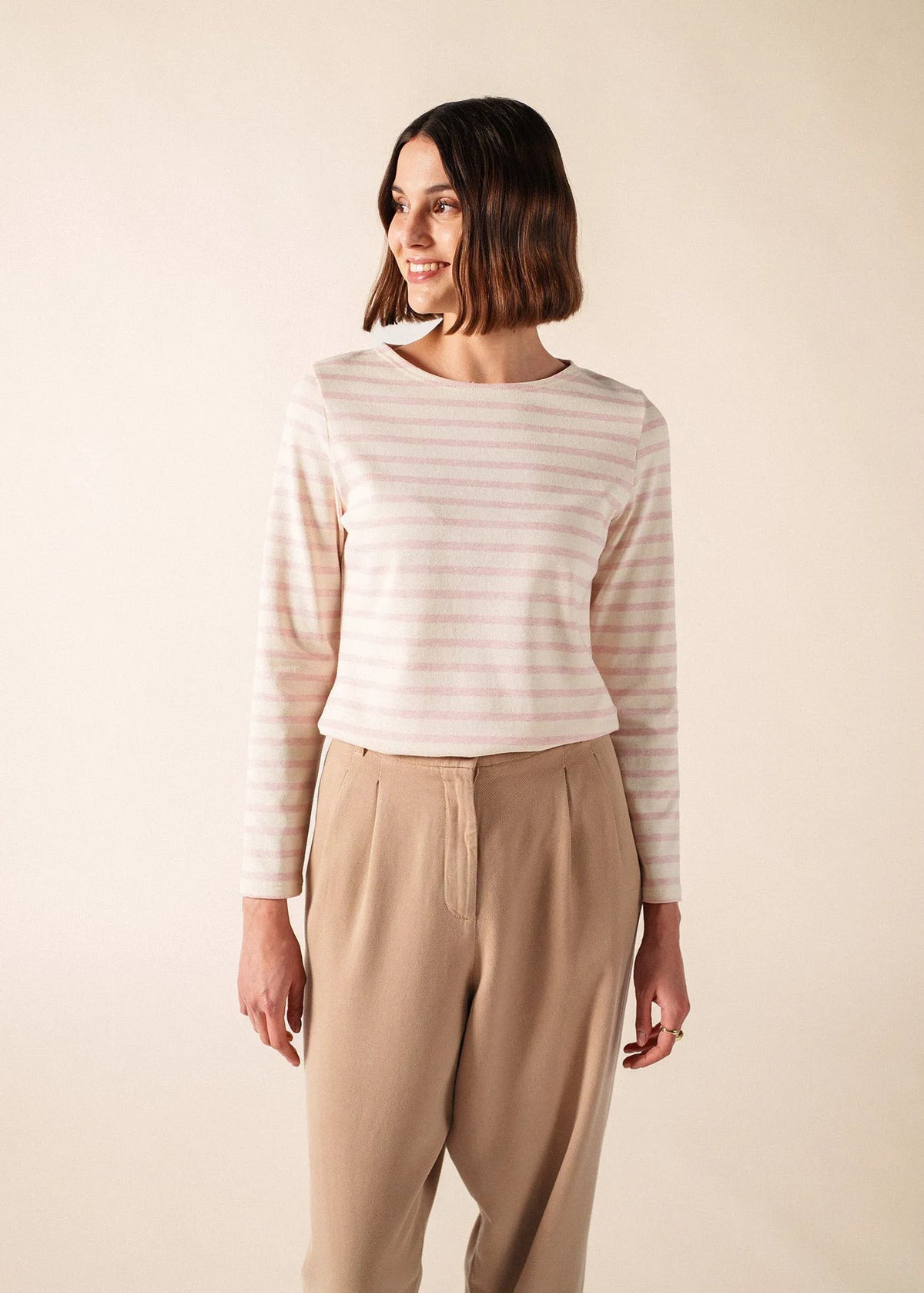 ECRU/PALE PINK