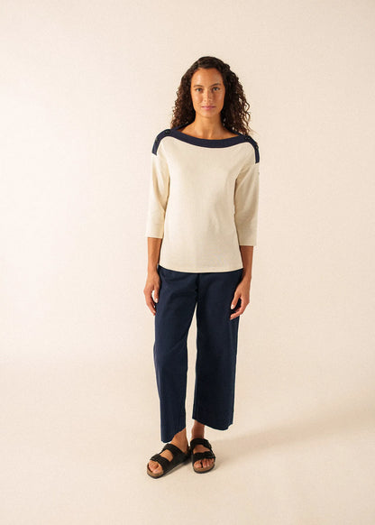 ECRU / NAVY