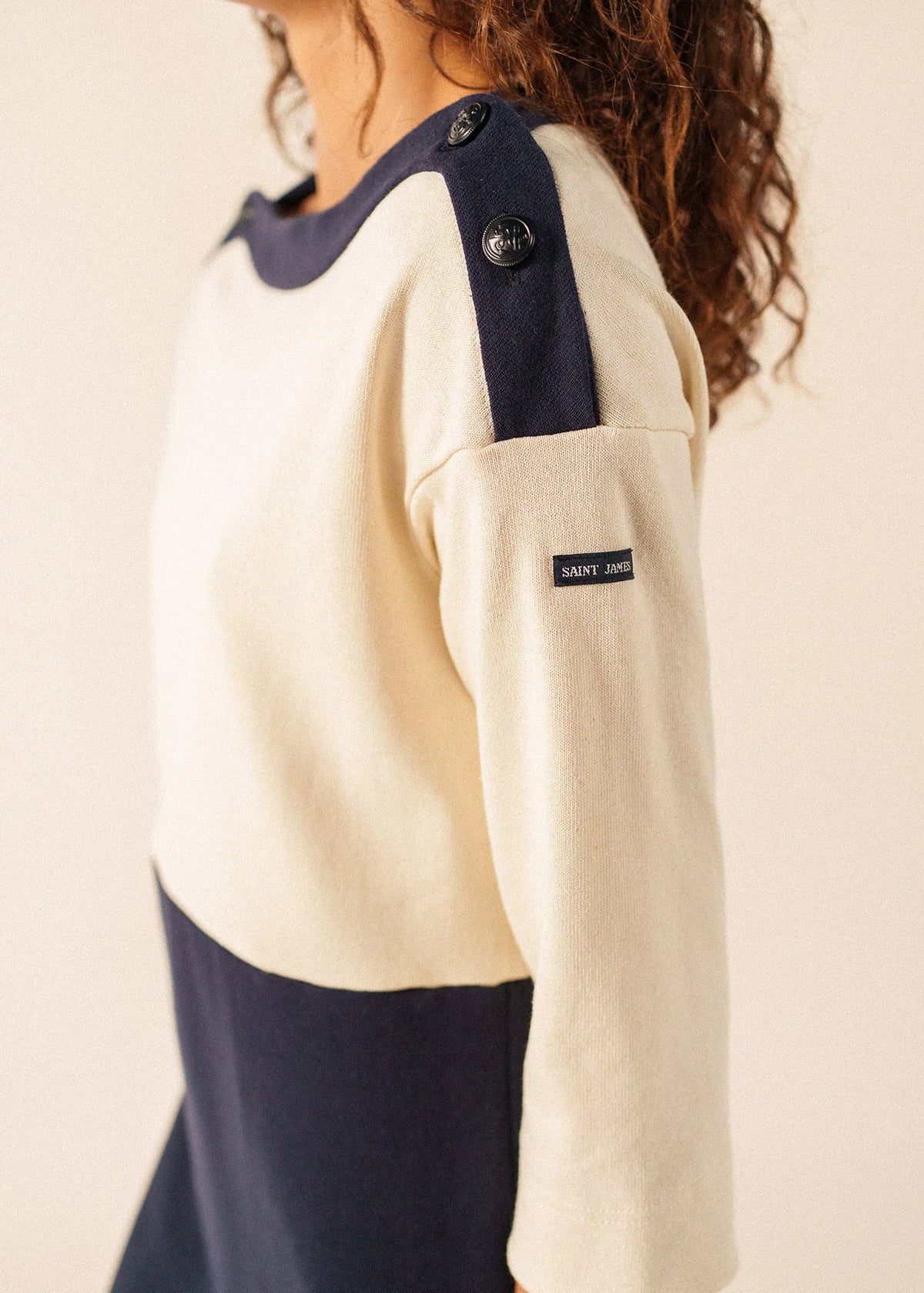 NAVY / ECRU