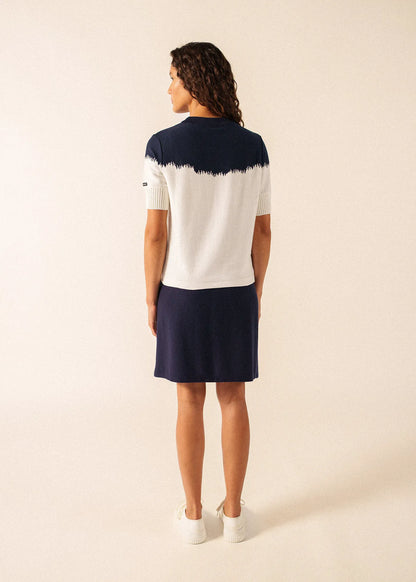 IVORY / NAVY