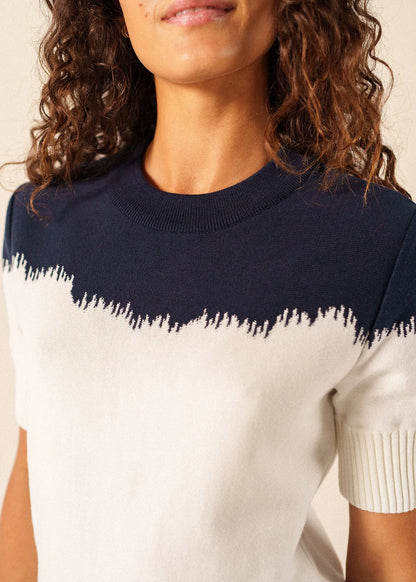 IVORY / NAVY