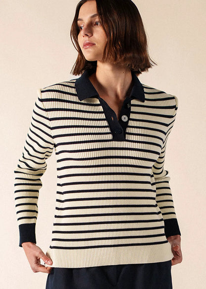 IVORY / NAVY