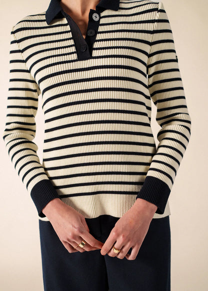 IVORY / NAVY