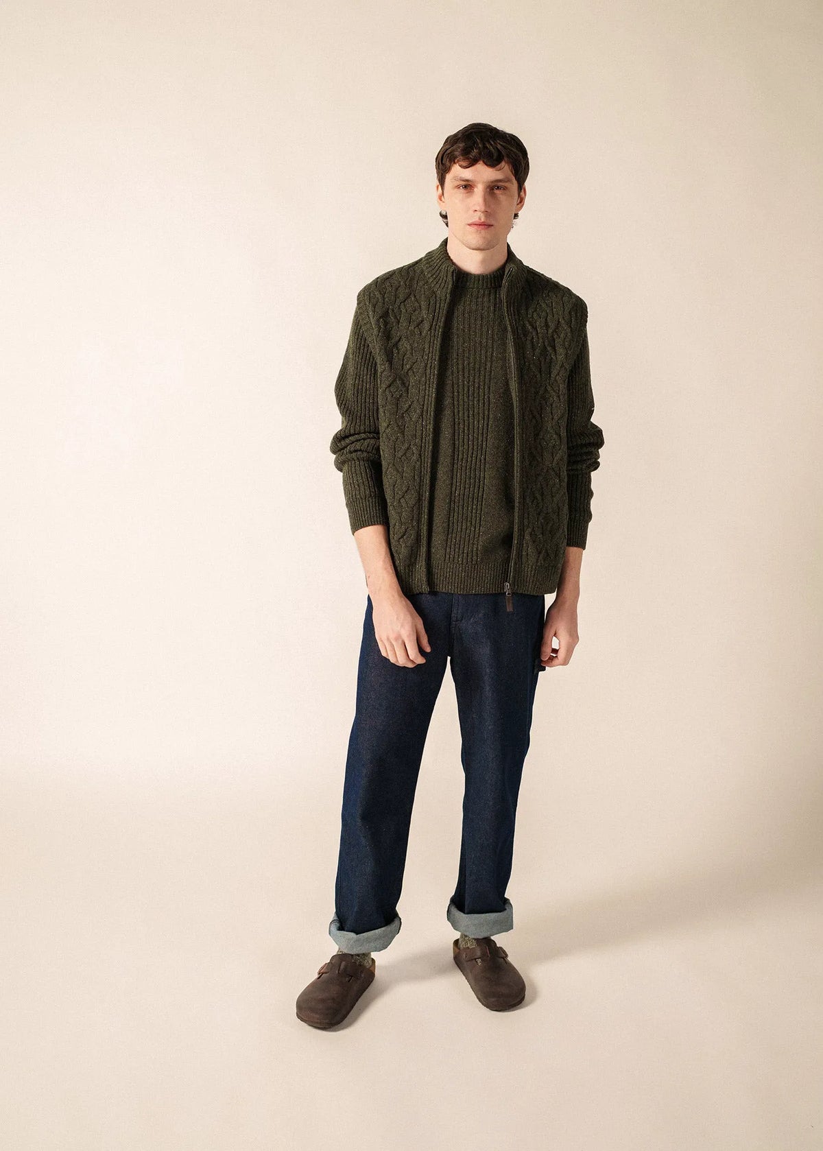 MOSS GREEN MELANGE