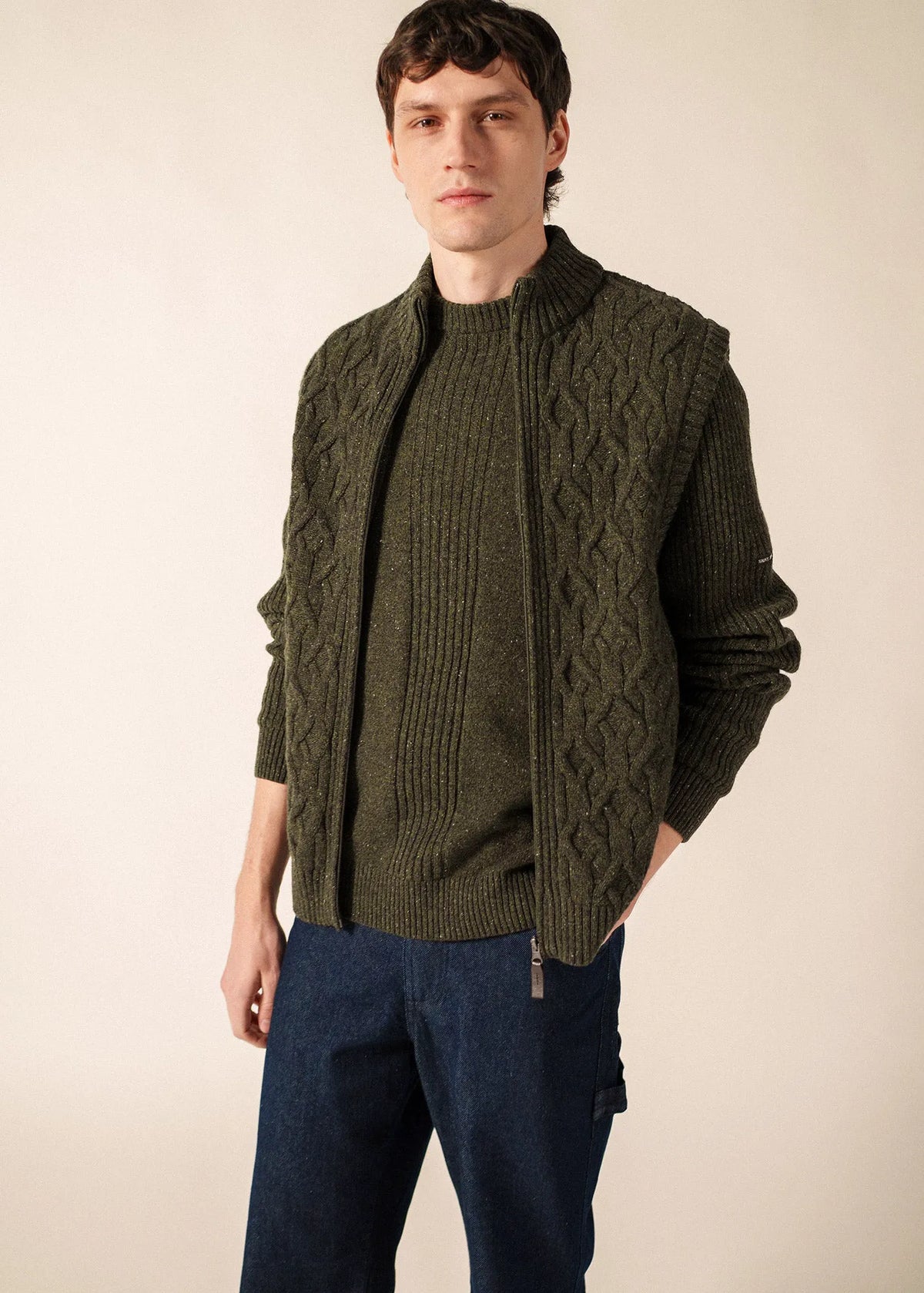 MOSS GREEN MELANGE