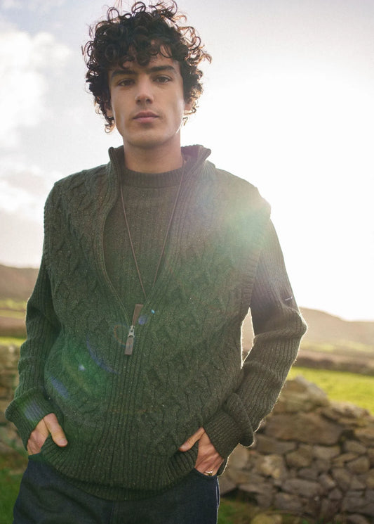 MOSS GREEN MELANGE