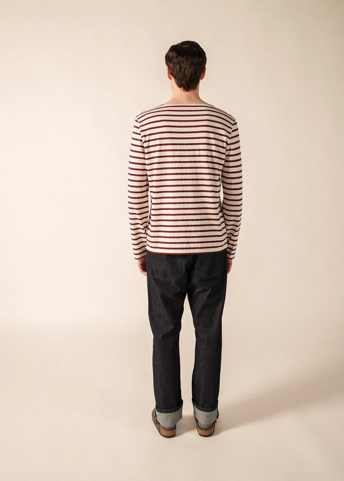 ECRU / BURGUNDY