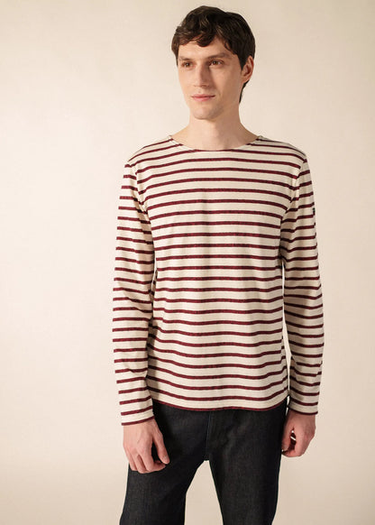 ECRU / BURGUNDY