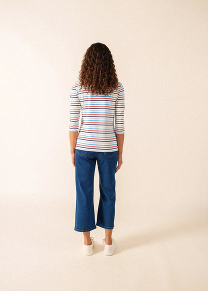 WHITE / CAPRI BLUE