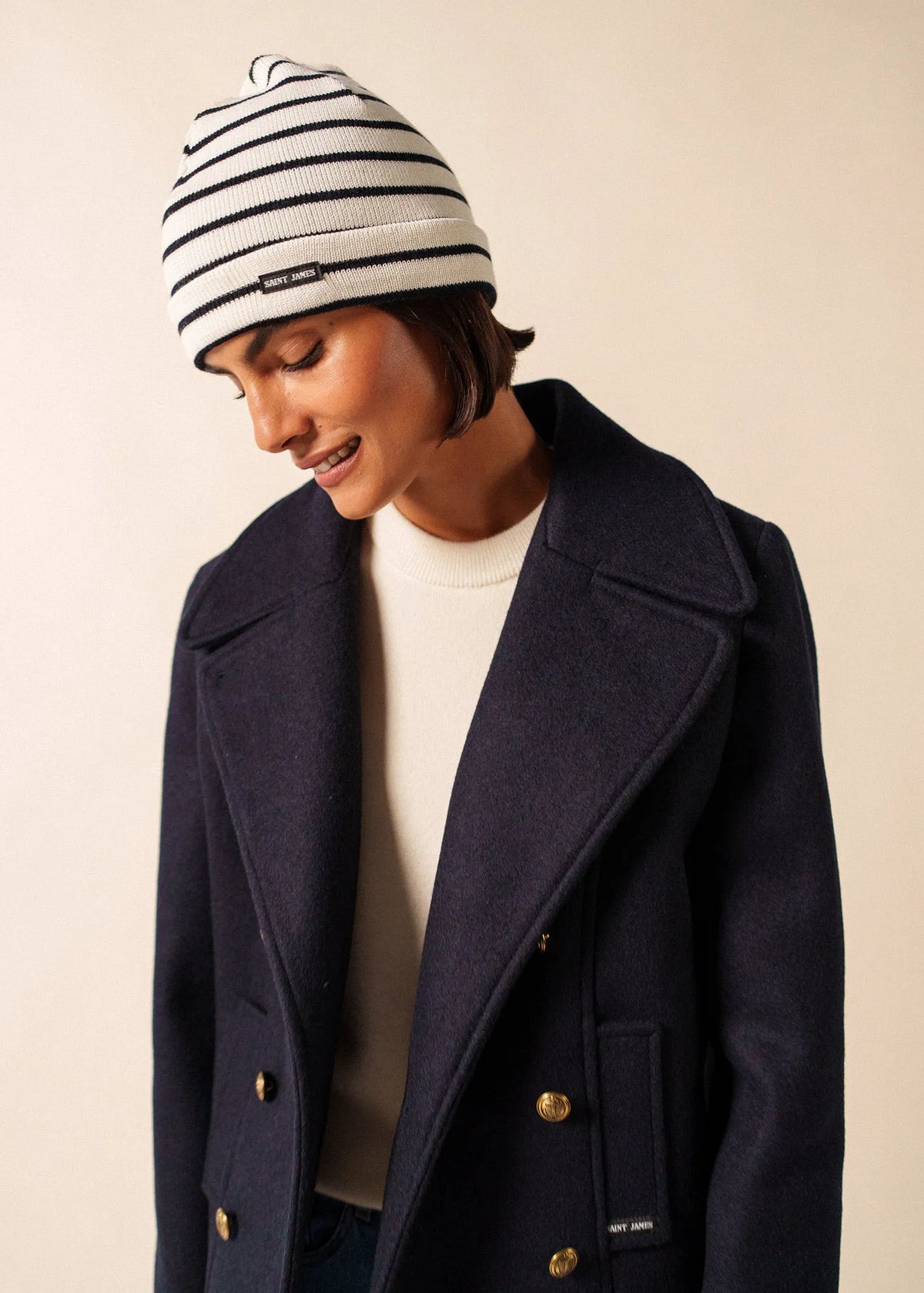 IVORY / NAVY