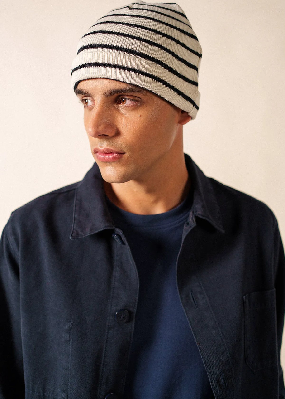 IVORY / NAVY