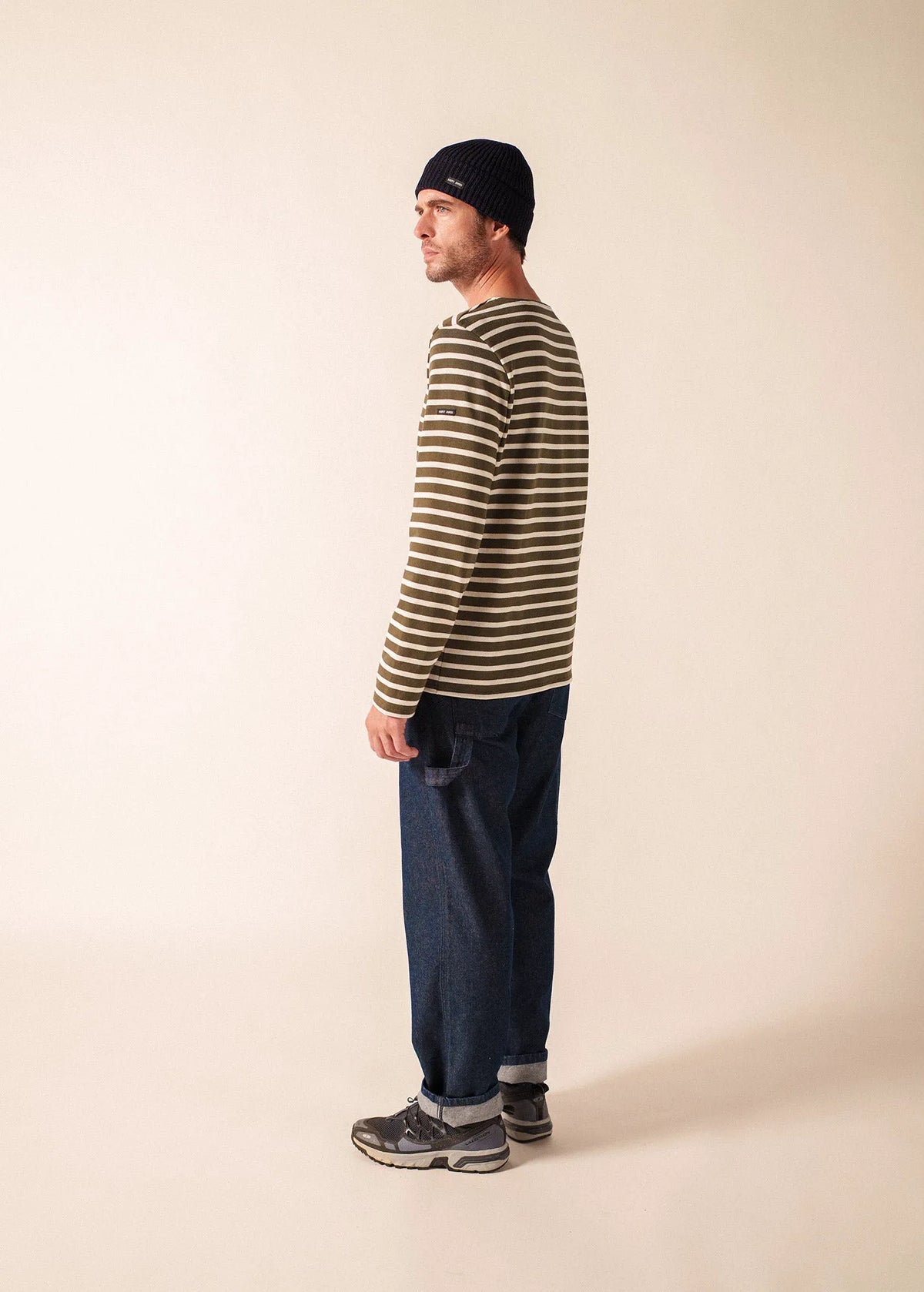 MOSS GREEN / ECRU