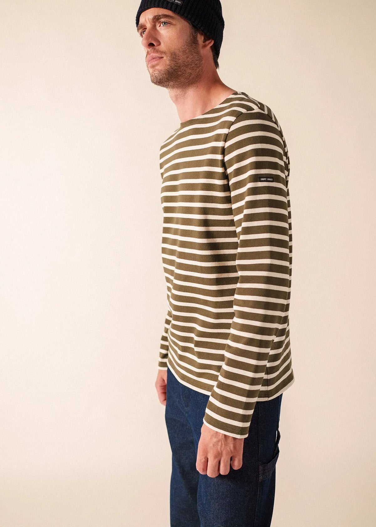 MOSS GREEN / ECRU