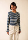 NAVY / ECRU