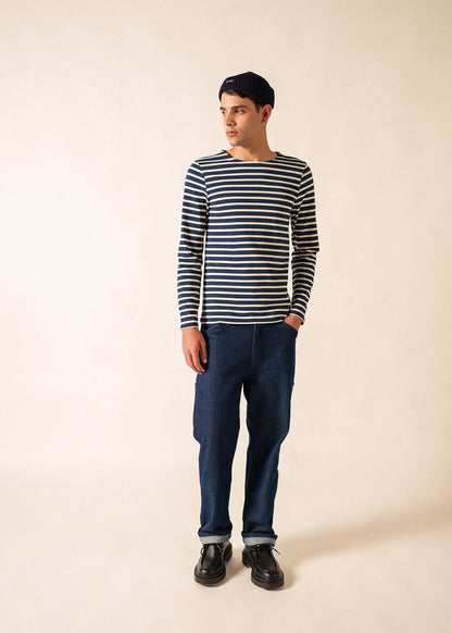 NAVY / ECRU