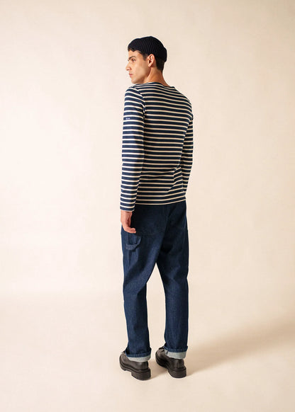 NAVY / ECRU