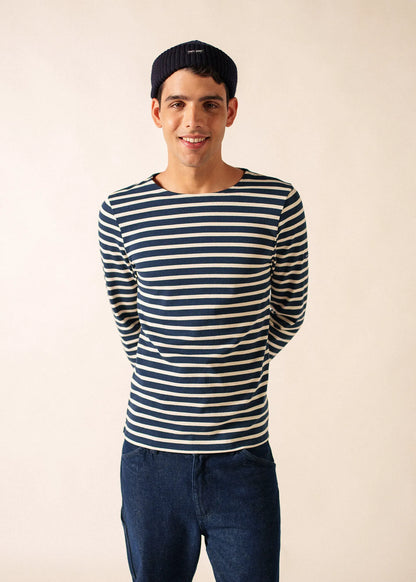 NAVY / ECRU