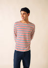 ECRU / NAVY / RED