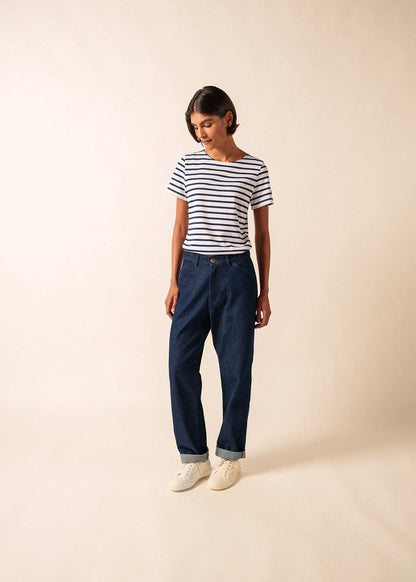 WHITE / NAVY
