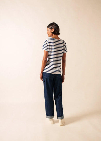 WHITE / NAVY