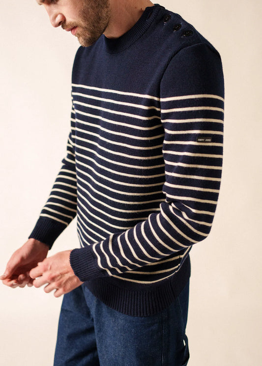 NAVY / ECRU