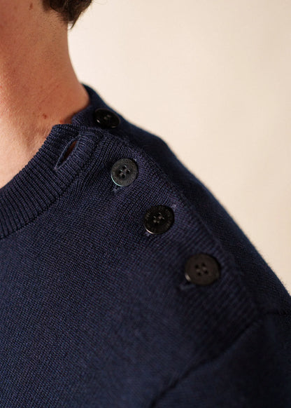 NAVY / ECRU