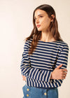 NAVY / ECRU